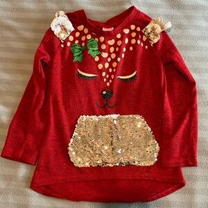 Holiday Time Reindeer Sweater Size 6